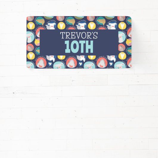 Leuke haaiensoorten spandoek (Insitu)