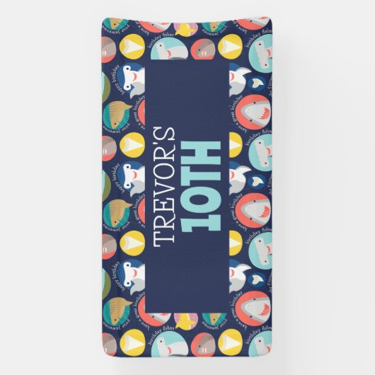 Leuke haaiensoorten spandoek (Verticaal)