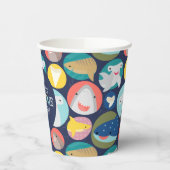 Leuke haaiensoorten verjaardag papieren bekers (Links)