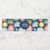Leuke haaiensoorten waterfles etiket (Enkel label)