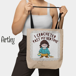 Leuke haakpop, Grappige haak Tote Bag