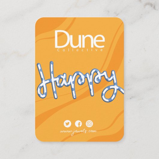 Leuke haarclip display Kaart Visitekaartje (Achterkant)