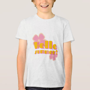 leuke hallo zomer afbeelding Tri-Blend shirt