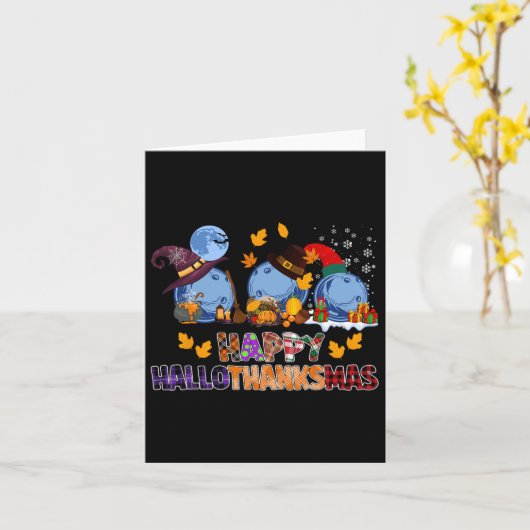 Leuke Hallothanksmas Bowling Halloween Thanksgivin Kaart (Gele Bloem)