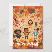 Leuke Halloween Bash-Peuter Magnetische Uitnodiging (Voorkant)