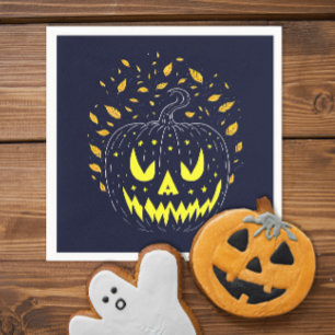 Leuke Halloween Black Jack O Lantern Spooky Pumpki Servet