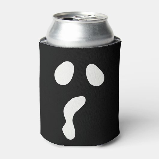 Leuke Halloween boek gezicht spook enge partij Blikjeskoeler (Blikje Voorkant)