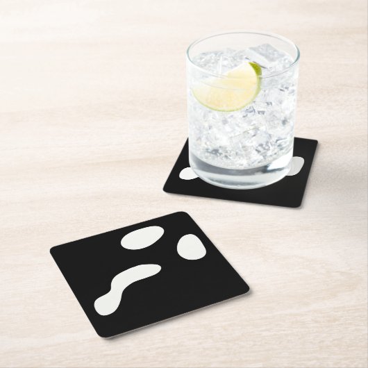 Leuke Halloween boek gezicht spook enge partij Kartonnen Onderzetters (Insitu)