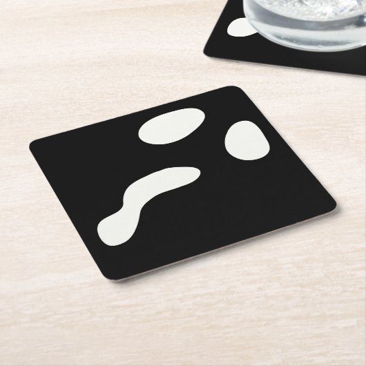 Leuke Halloween boek gezicht spook enge partij Kartonnen Onderzetters (Schuin)