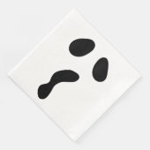 Leuke Halloween boek gezicht spook enge partij Servet (Hoek)