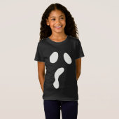 Leuke Halloween boek gezicht spook enge partij T-shirt (Voorkant volledig)