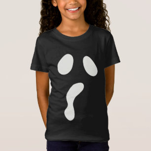 Leuke Halloween boek gezicht spook enge partij T-shirt