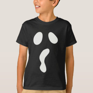 Leuke Halloween boek gezicht spook enge partij T-shirt