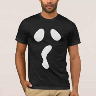 Leuke Halloween boek gezicht spook enge partij T-shirt