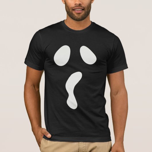 Leuke Halloween boek gezicht spook enge partij T-shirt (Voorkant)