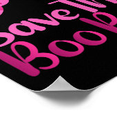 Leuke Halloween borstkanker T-shirt Save the Boo B Poster (Hoek)