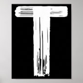 Leuke Halloween Carnaval Kostuum Letter T Groene V Poster (Voorkant)