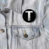 Leuke Halloween Carnaval Kostuum Letter T Groene V Ronde Button 5,7 Cm (In situ)