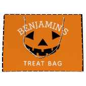 Leuke Halloween Cartoon pompoen Trick or treat Groot Cadeauzakje (Voorkant)