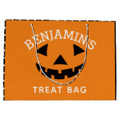 Leuke Halloween Cartoon pompoen Trick or treat Groot Cadeauzakje (Achterkant)