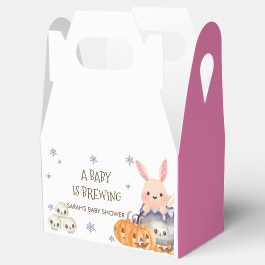 Leuke Halloween Cauldron Baby is Brouwen Douche Bedankdoosjes (Geopend)