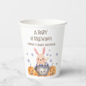 Leuke Halloween Cauldron Baby is Brouwen Douche Papieren Bekers (Voorkant)