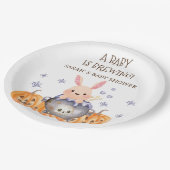 Leuke Halloween Cauldron Baby is Brouwen Douche Papieren Bordje (Gekanteld)