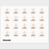 Leuke Halloween Cauldron Baby is Brouwen Douche Ronde Sticker (Vel)