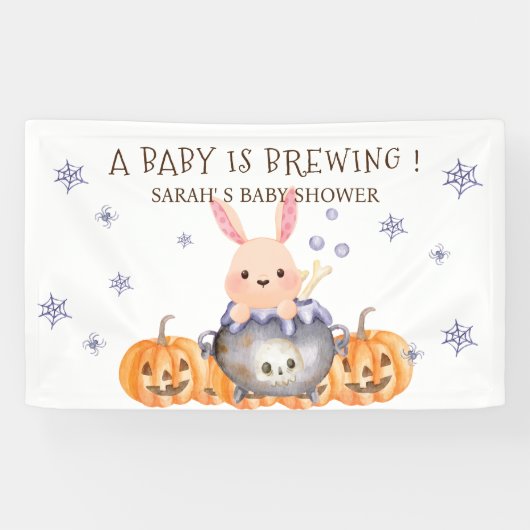 Leuke Halloween Cauldron Baby is Brouwen Douche Spandoek (Horizontaal)