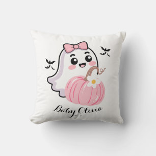 Leuke Halloween deken, Ghost Pink Bow pompoen Kussen