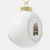 Leuke Halloween Design Halloween Gnomen op een Keramische Bal Ornament (Links)