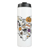 Leuke Halloween Design Halloween Hart Thermosbeker (Voorkant)