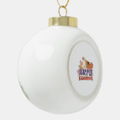 Leuke Halloween Design Hippie Halloween Retro Keramische Bal Ornament (Links)