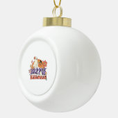Leuke Halloween Design Hippie Halloween Retro Keramische Bal Ornament (Rechts)