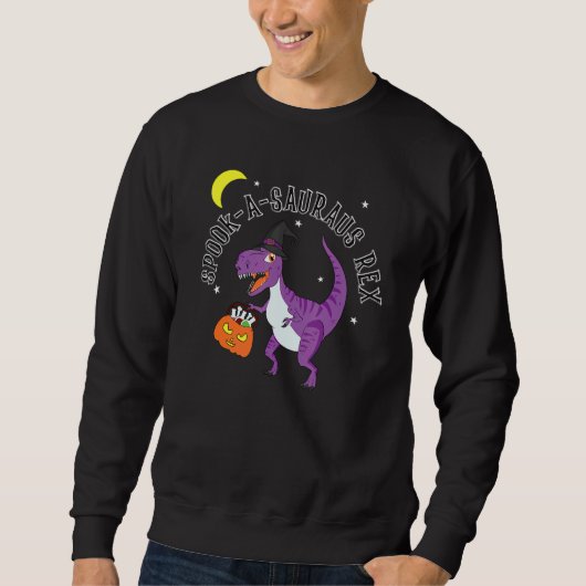 Leuke Halloween Dinosaurus Spooky Graphic Spook a  Trui (Voorkant)
