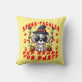 Leuke Halloween Dog Pumpkin Design voor huisdieren Kussen