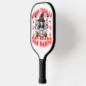 Leuke Halloween Dog Pumpkin Design voor huisdieren Pickleball Paddle (Links)