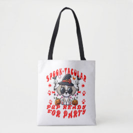 Leuke Halloween Dog Pumpkin Design voor huisdieren Tote Bag