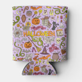 Leuke Halloween-doodlepatroon Blikjeskoeler (Voorkant)