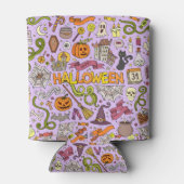 Leuke Halloween-doodlepatroon Blikjeskoeler (Achterkant)