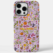 Leuke Halloween-doodlepatroon Case-Mate iPhone Case (Achterkant)