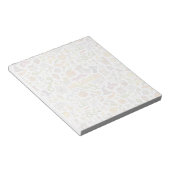 Leuke Halloween-doodlepatroon Notitieblok (Schuin)
