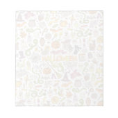 Leuke Halloween-doodlepatroon Notitieblok (Voorkant)