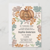 Leuke Halloween Eerste Verjaardag Pastel Party Kaart (Voorkant)