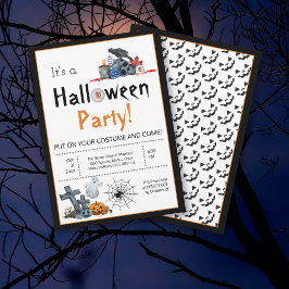 Leuke Halloween elementen kostuum party Kaart