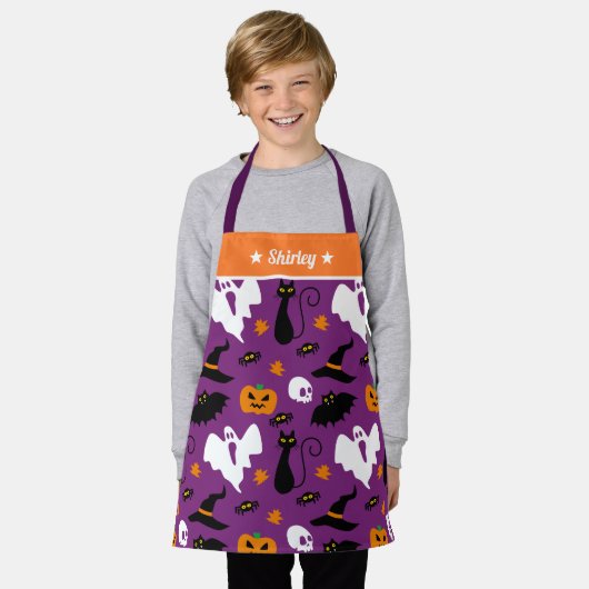 Leuke Halloween Elements Voor Kinderen Gepersonali Schort (Gedragen)