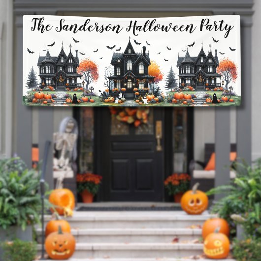 Leuke Halloween-feestbannerbord Spandoek