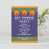Leuke Halloween-feestje Kaart (Staand voorkant)
