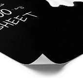 Leuke Halloween geest Dit is Boo Sheet Poster (Hoek)