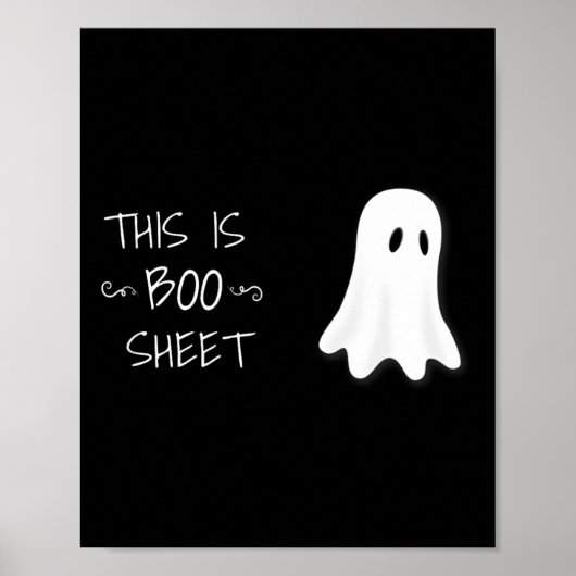 Leuke Halloween geest Dit is Boo Sheet Poster (Voorkant)
